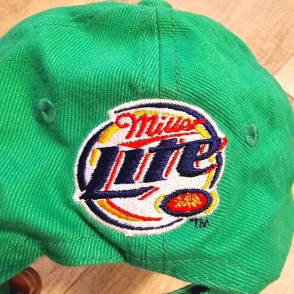 Chicago White Sox Miller Lite beer Adjustable Green Cap NWOT - Picture 5 of 9
